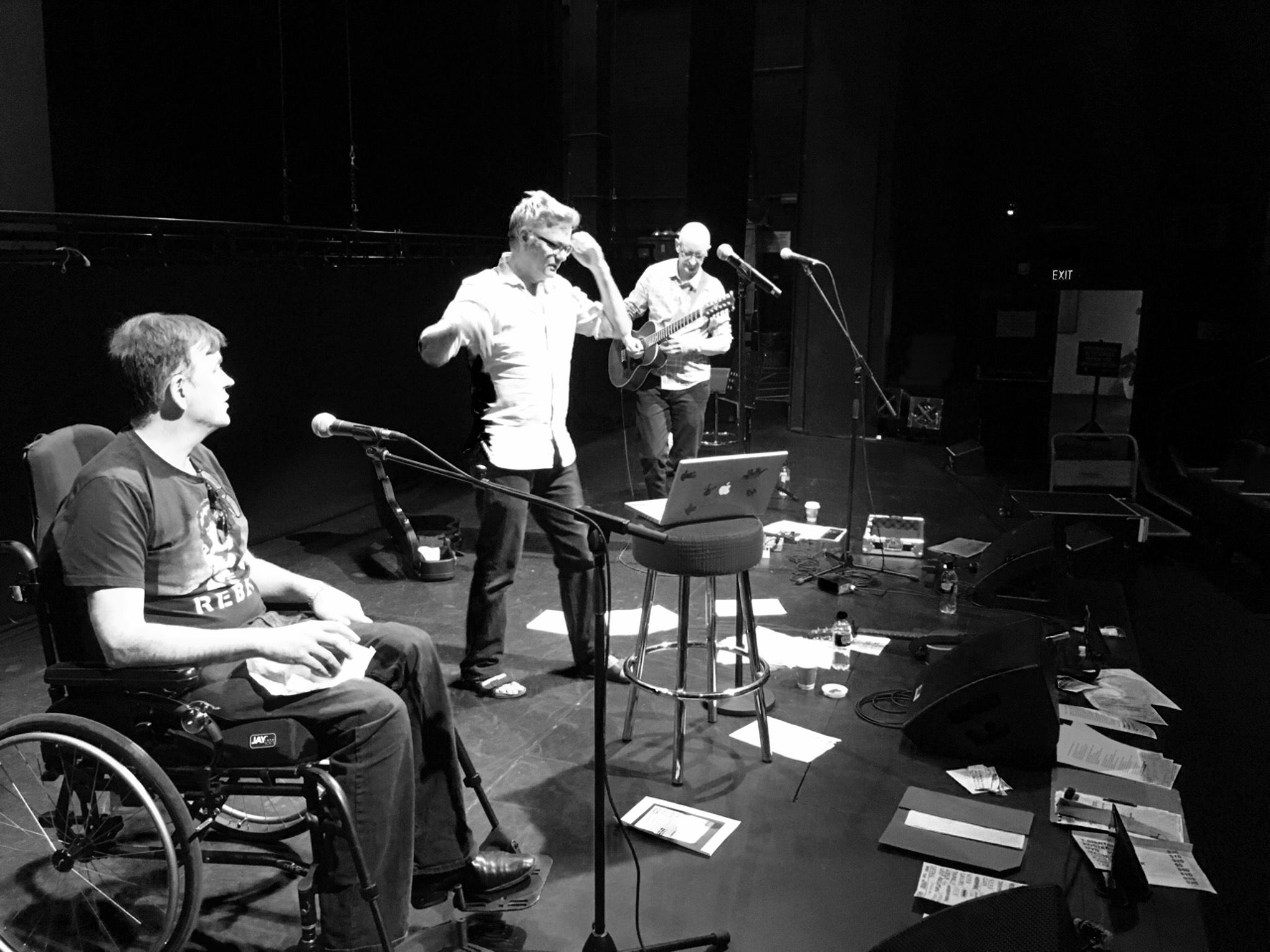 DAAS REHEARSE ON STAGE bw great