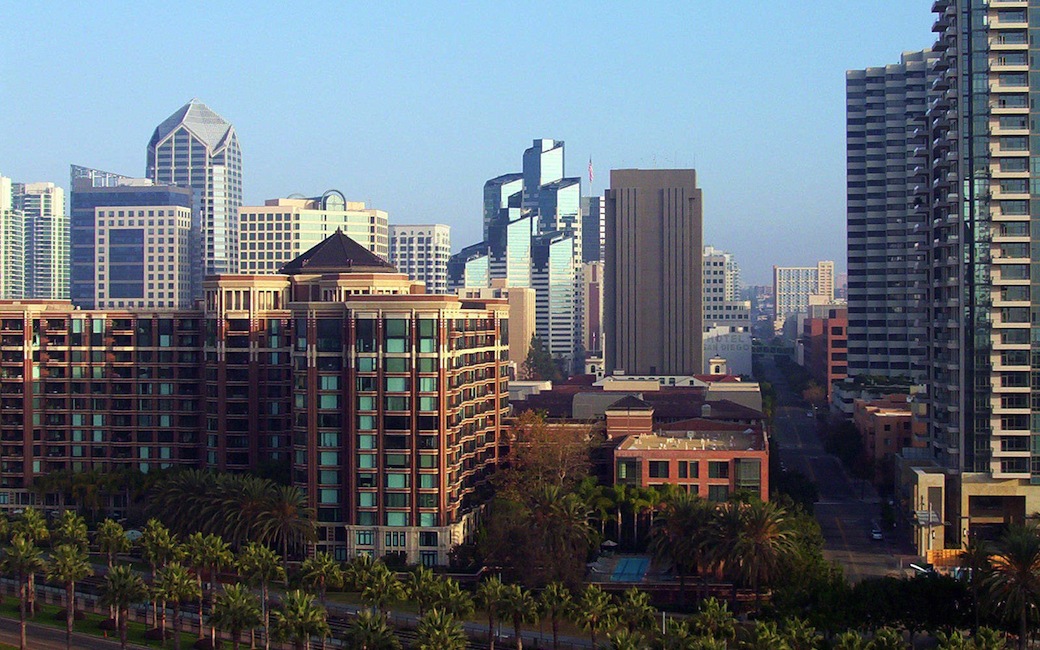 Downtown in San Diego city wallpaper