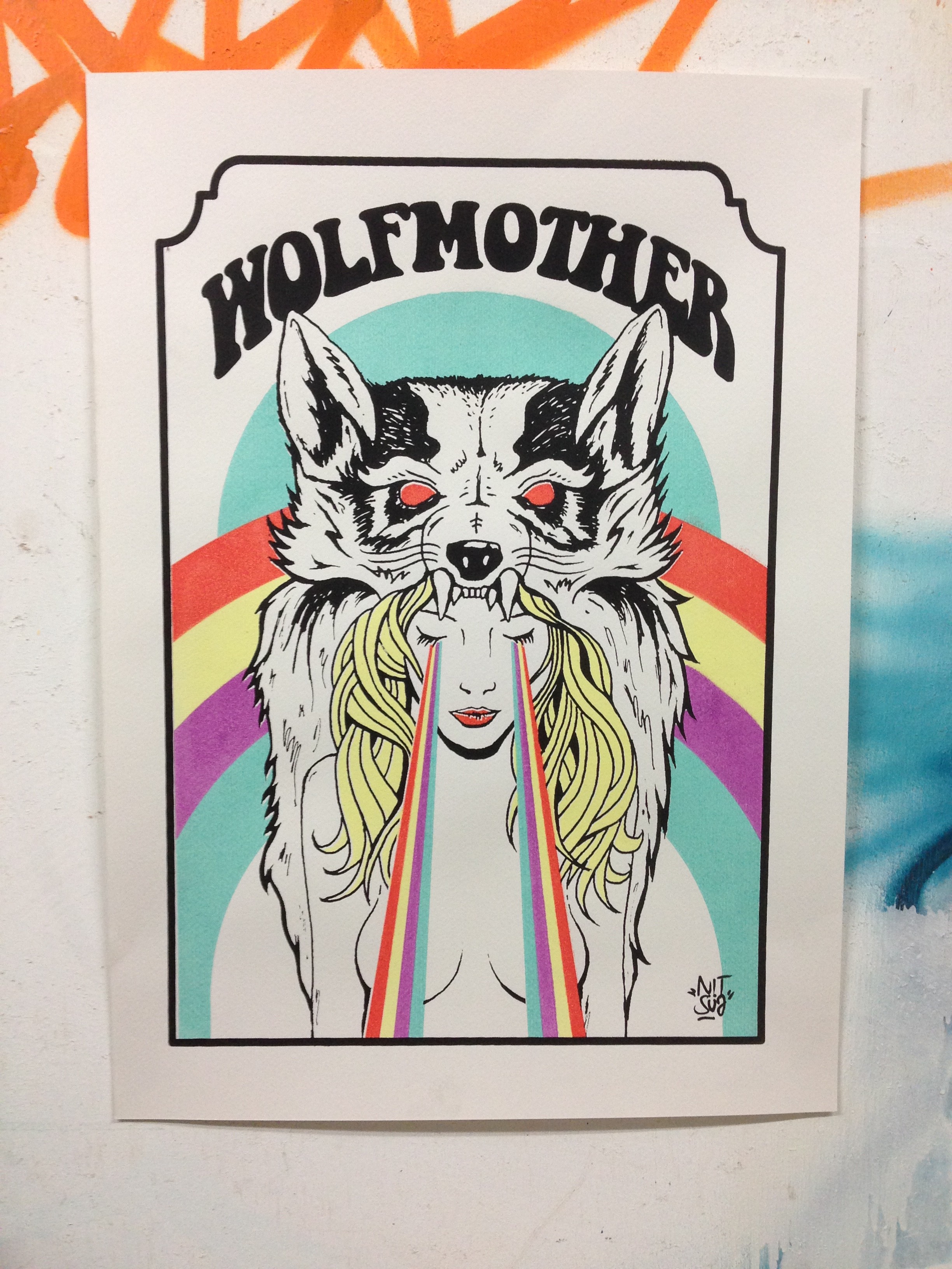 wolf mother gig poster